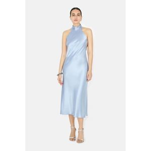 GALVAN LONDON Scallop Sienna Dress - Ice Blue